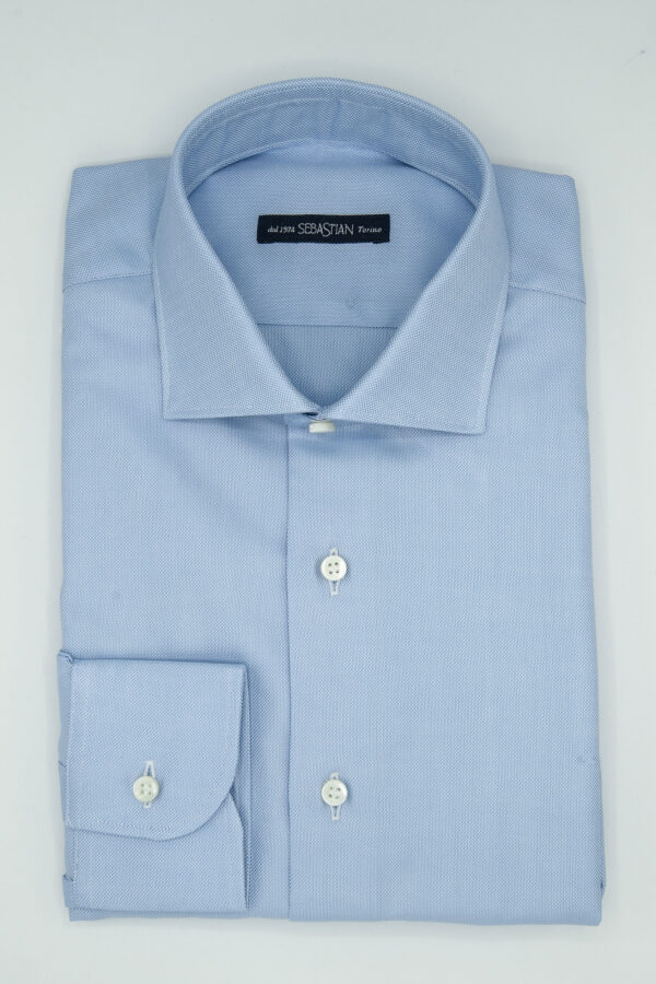 Oxford Azzurro Collo Francese
